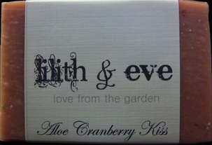 Aloe Cranberry Kiss handmade soap